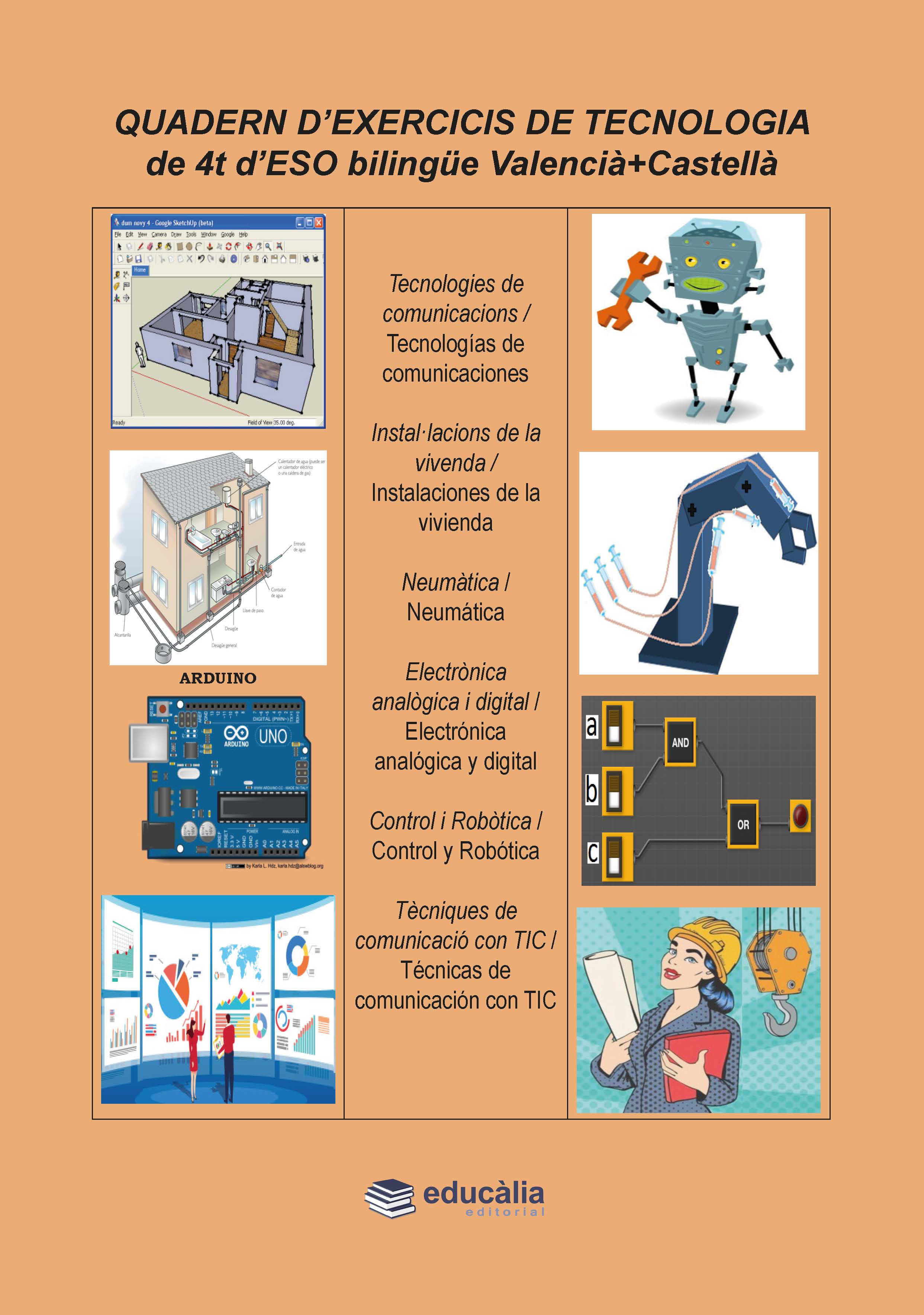 Quadern d’exercicis de Tecnologia de 4t d’ESO bilingüe Valencià+Castellà+Castellà